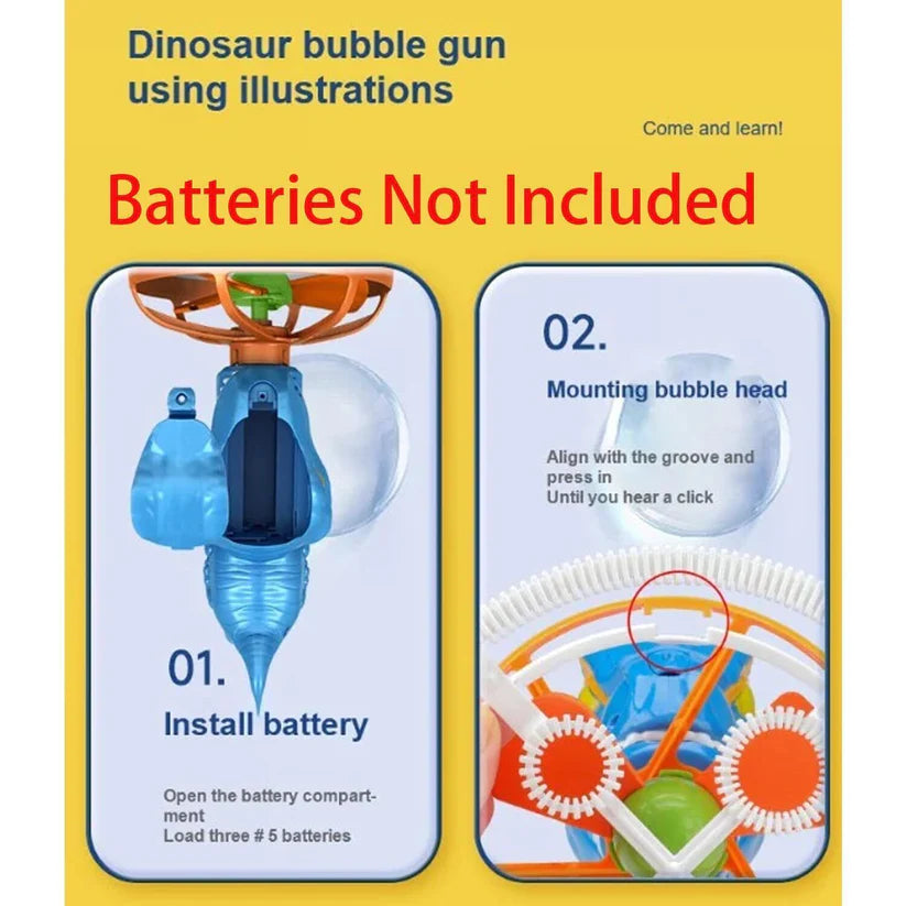 (🔥Last Day Promotion- SAVE 48% OFF)Electric Children's Fan Dinosaur Bubble Machine(BUY 2 GET FREE SHIPPING)